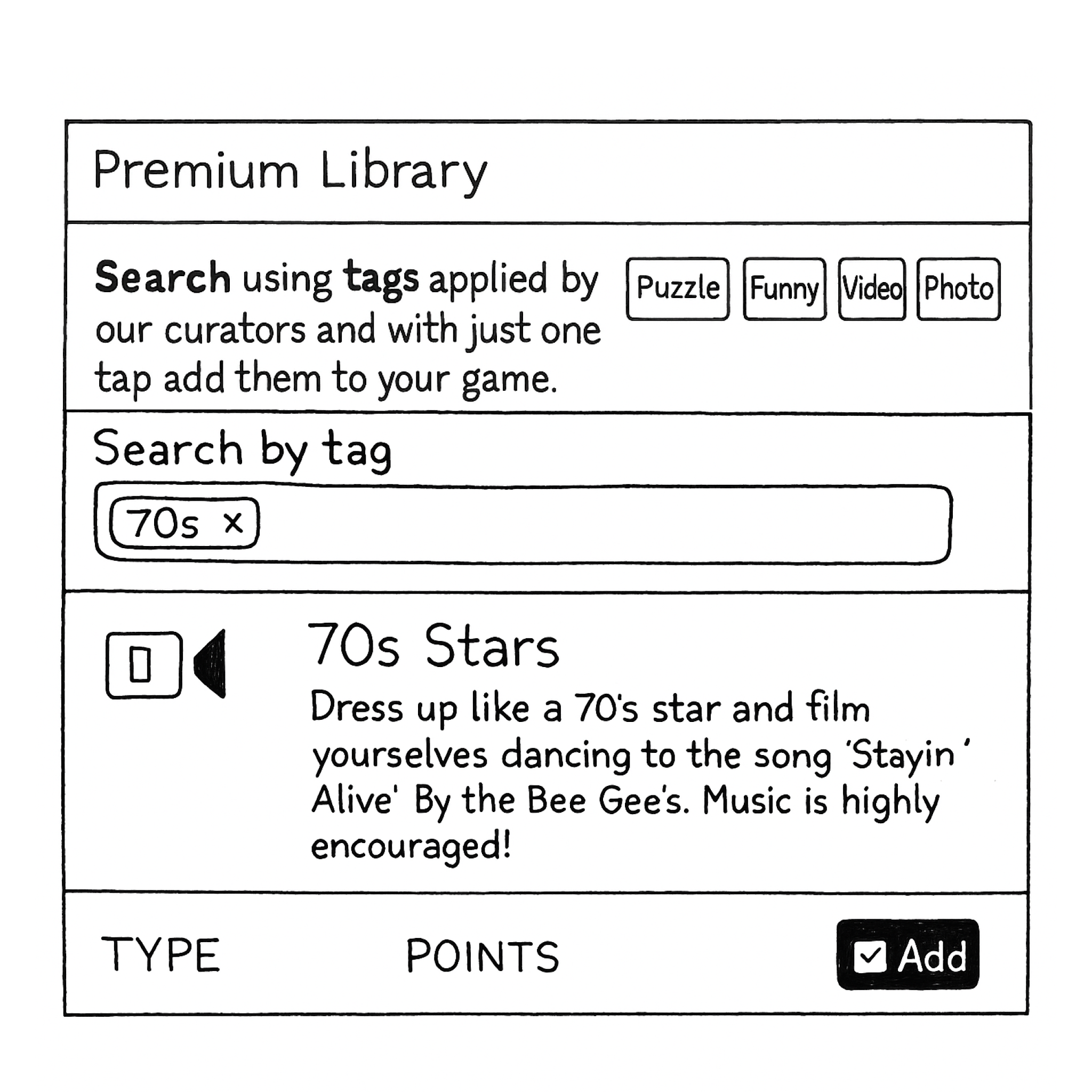 Management interface showing tag filters and batch editing tools for challenge assets.