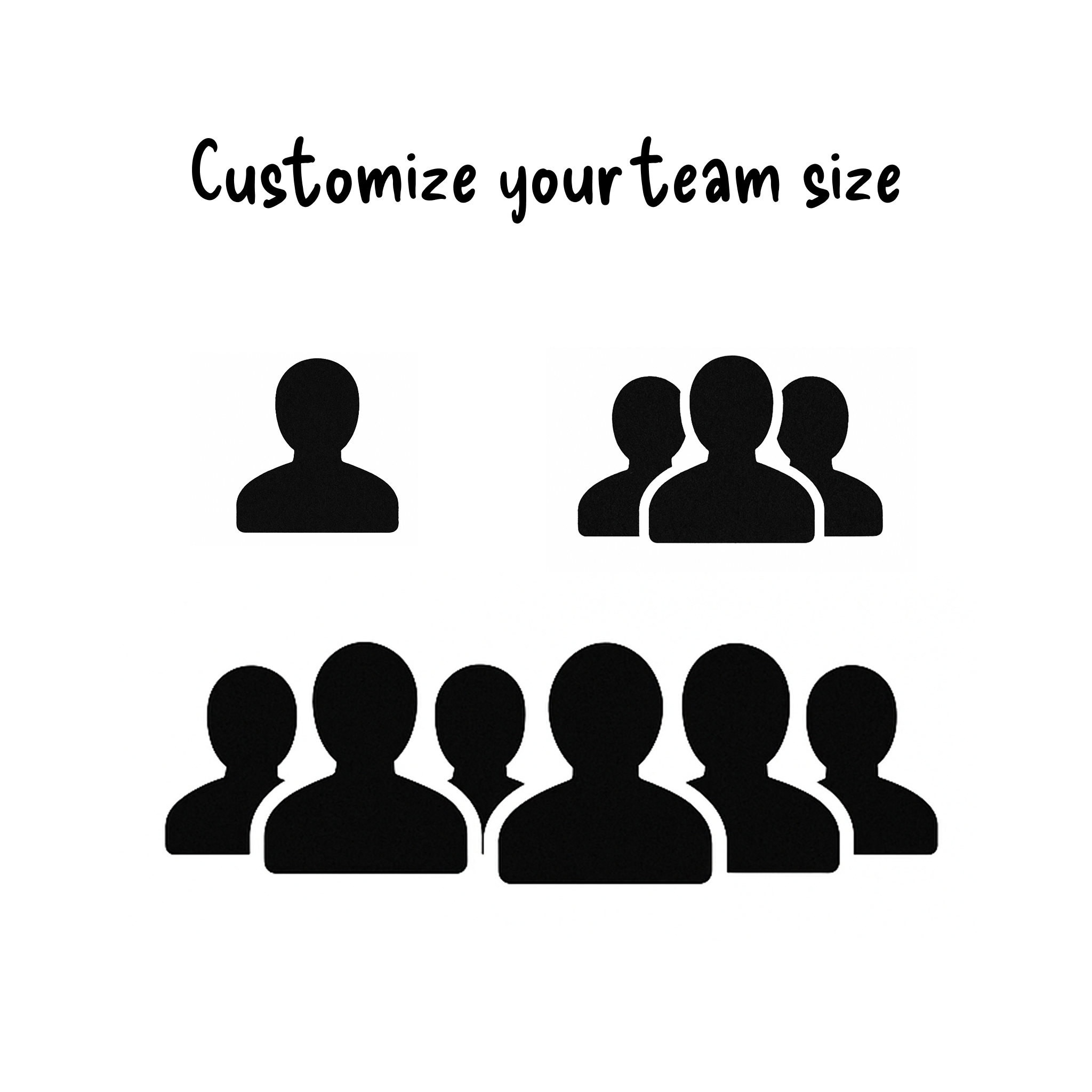 Graphic comparing a single-player icon with a multi-player team icon.